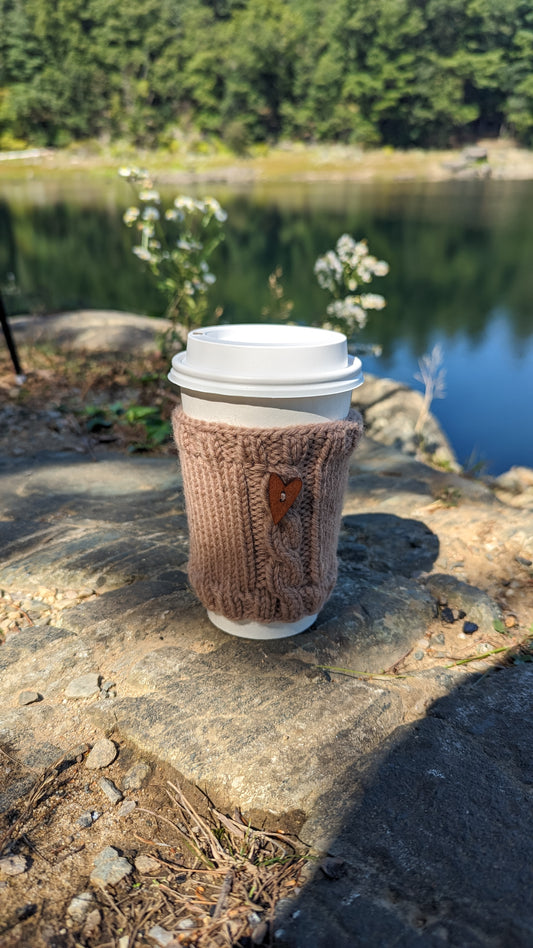 Wooly Cup Sleeve| Hickory