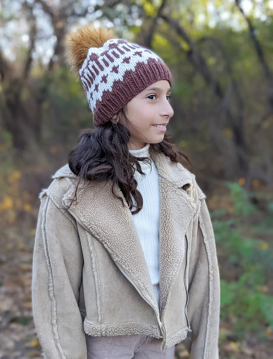 "Messy Head" Winter Hat |  Brown