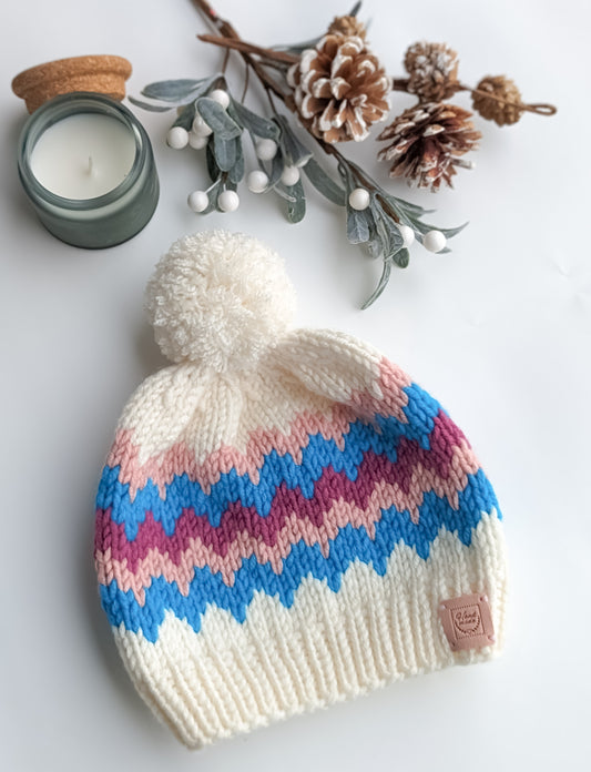 Zig Zag Child Size Winter Hat