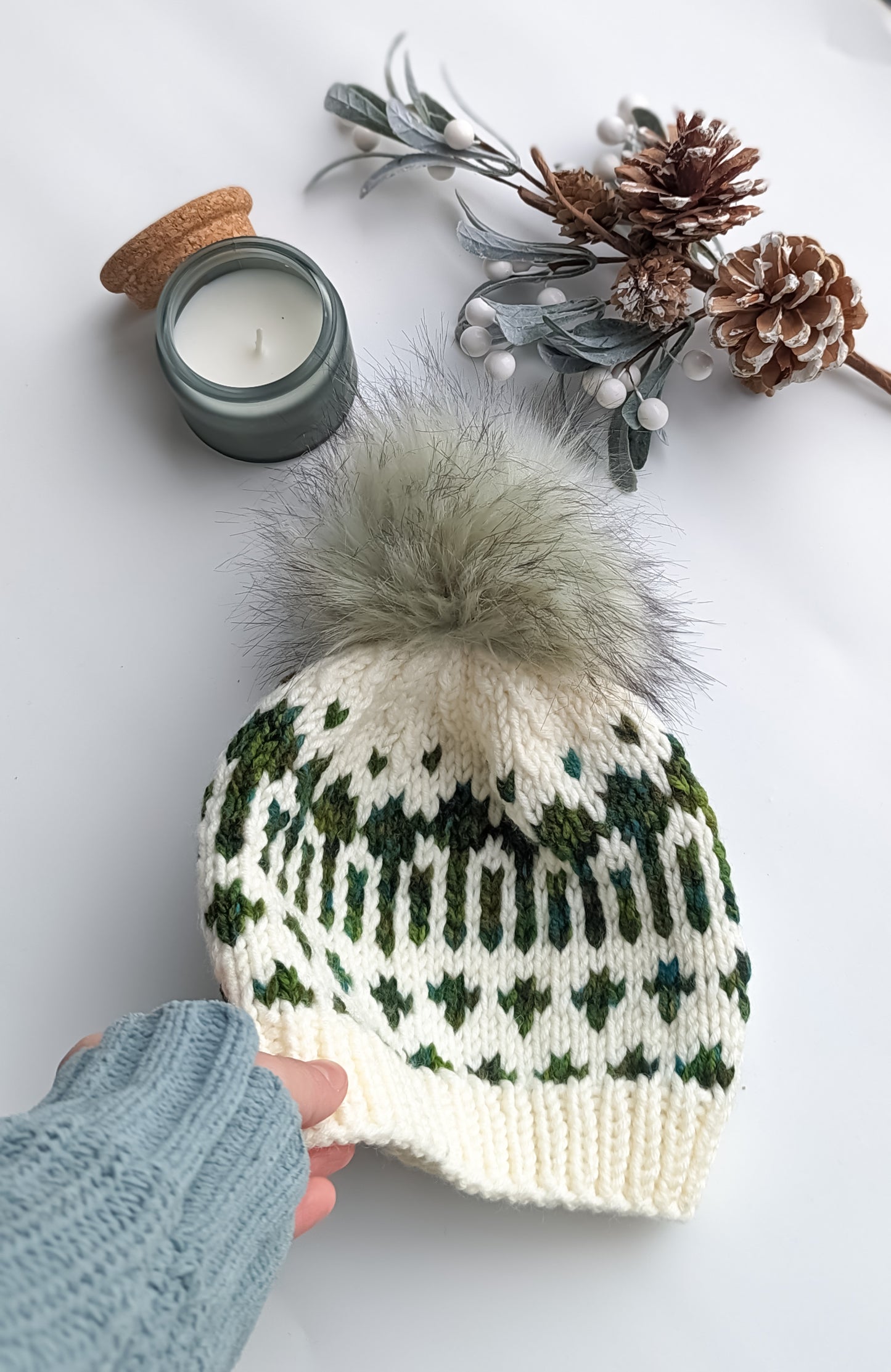 "Messy Head" Child Size Winter Hat | Removable Pom Pom