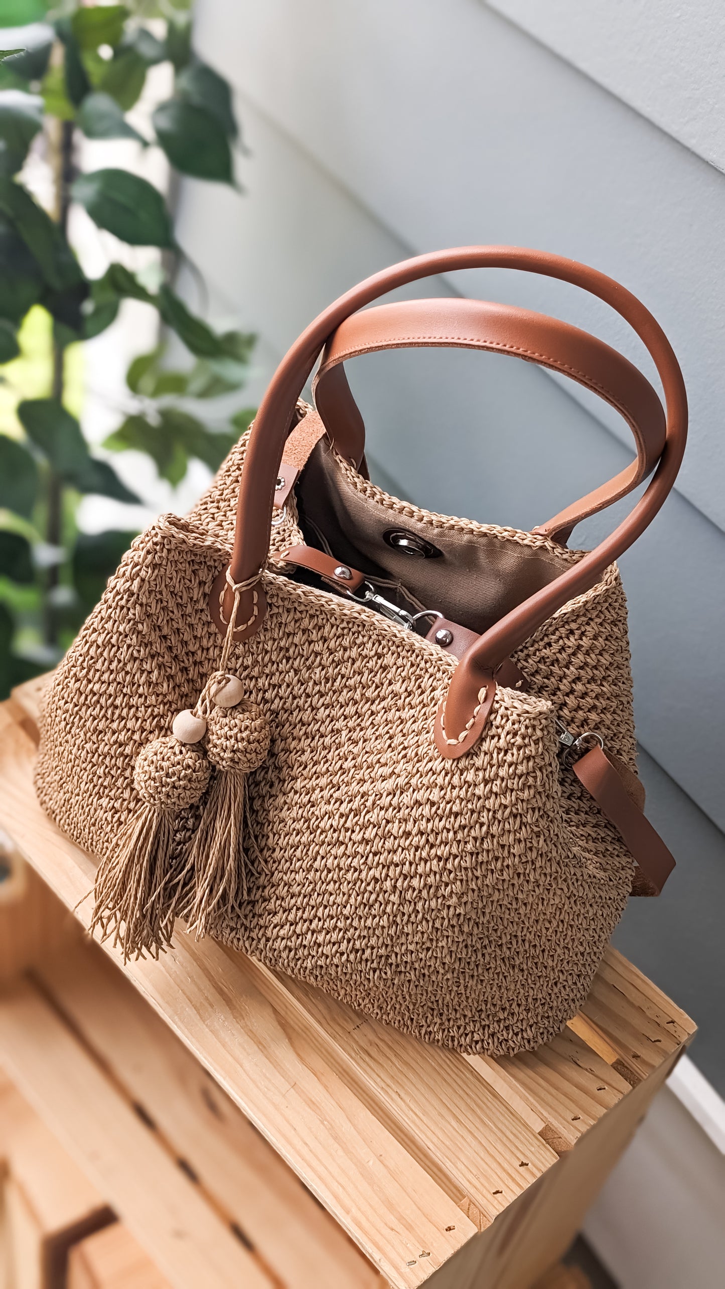 Crochet Raffia Bag | Beach Bag | Everyday Summer Bag