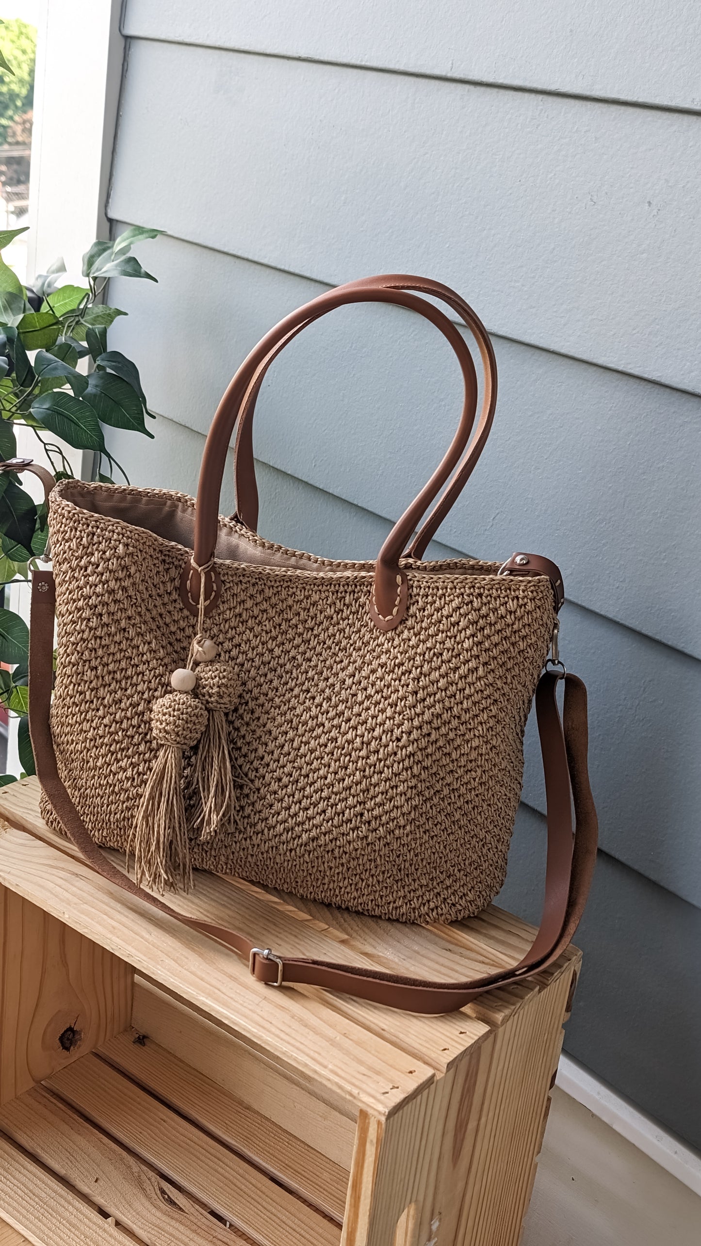 Crochet Raffia Bag | Beach Bag | Everyday Summer Bag