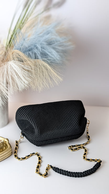 Diana Bag | Handmade Crochet Bag | Color Black