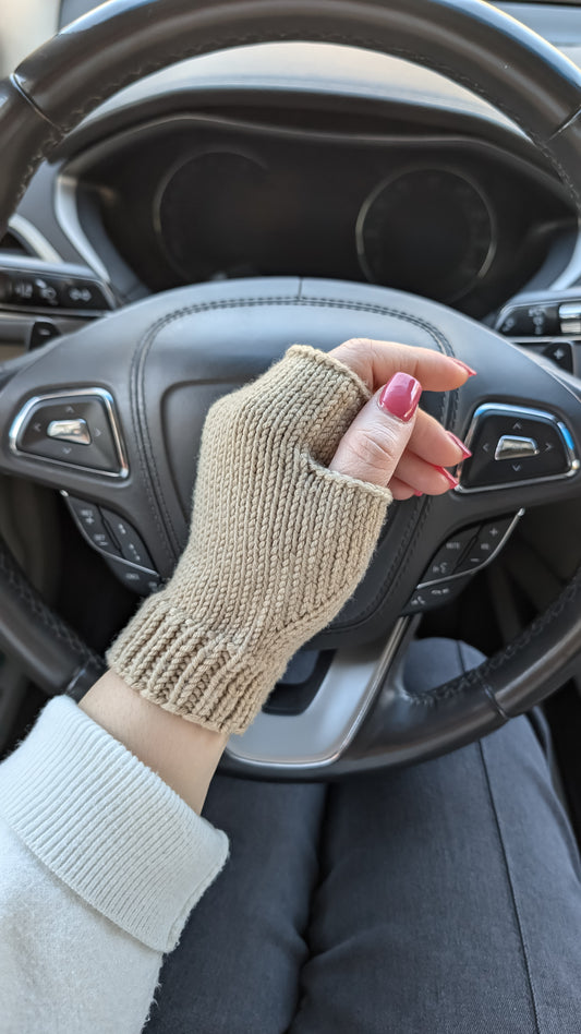 Merino Wool Fingerless Mittens