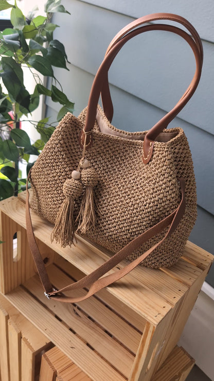 Crochet Raffia Bag | Beach Bag | Everyday Summer Bag