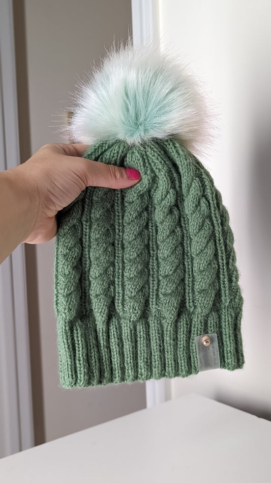 Cable Knit Fluffy Soft and Warm Beanie