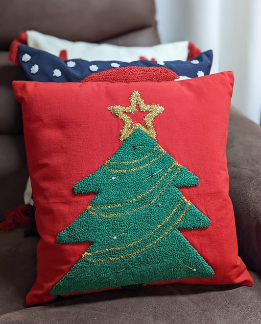 Set of 2 Christmas Themed Pillow Covers